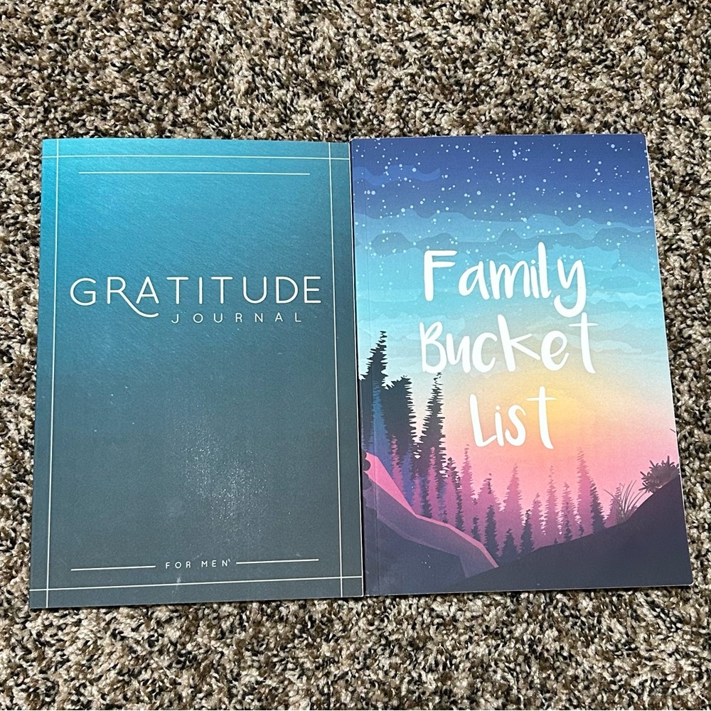 Journal Lot Gratitude Journal For Men and Family Bucket List Paperback New